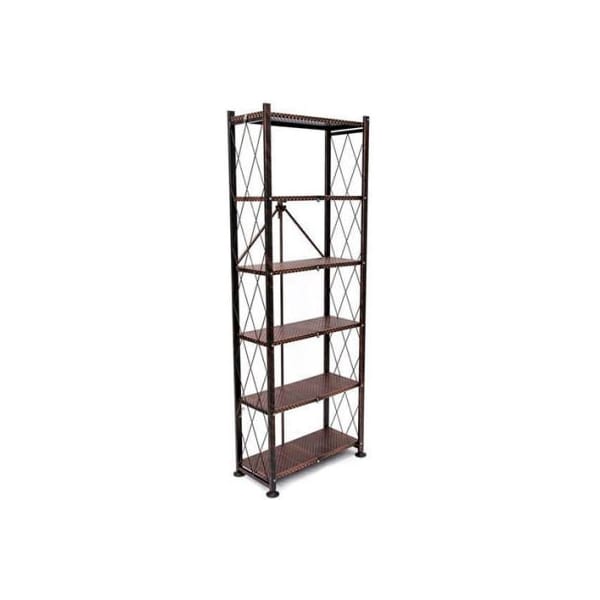 Origami Rack Origami RB-OTM 6 Tier Bookshelf 24"L x 10-3/5"W x 65"H Bronze RB-OTM - main